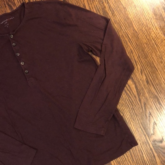 John Varvatos Long Sleeve Henley Shirt - Picture 3 of 6